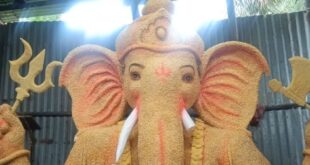 ಗೋವಿನ ಜೋಳದ ನುಚ್ಚಿನಲ್ಲಿ ಮೂಡಿ ಬಂದ ಗಣೇಶ…