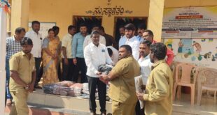 ಪೌರಕಾರ್ಮಿಕರಿಗೆ ಜಾಕೀಟ್ ಹಾಗೂ ಸ್ವೆಟರ್ ವಿತರಣೆ