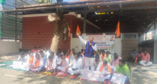 ನಕಲಿ ಪ್ರಮಾಣ ಪತ್ರ ವಿತರಣೆ ತಡೆಗಟ್ಟಿ – ನಾಗೇಂದ್ರ ಮನೆ ವಾಲ್ಮೀಕಿ ಸಮುದಾಯದಿಂದ ಪ್ರತಿಭಟನೆ