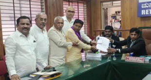 ಬಾಗಲಕೋಟೆ ಉಪಚುನಾವಣೆ – ನಾಮಪತ್ರ ಸಲ್ಲಿಸಿದ `ಕೈ’ ಅಭ್ಯರ್ಥಿ ಹೆಚ್‌.ವೈ ಮೇಟಿ ಪುತ್ರ ಉಮೇಶ್‌