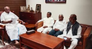 ಎಐಸಿಸಿ ಅಧ್ಯಕ್ಷರಾದ ಮಲ್ಲಿಕಾರ್ಜುನ ಖರ್ಗೆ ರವರನ್ನು ಬೇಟಿ ಮಾಡಿದ ಸಚಿವರ ನಿಯೋಗ