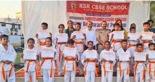 ಬೆಳಗಾವಿ ಕೆ.ಎಸ್.ಆರ್. ಸಿ ಬಿ ಎಸ್ ಸಿ ಶಾಲಾ ಮಕ್ಕಳಲ್ಲಿ ಆತ್ಮರಕ್ಷಣೆಯ ಕಲೆ: 150 ವಿದ್ಯಾರ್ಥಿಗಳಿಗೆ ಕರಾಟೆ ಬೆಲ್ಟ್ ವಿತರಣೆ