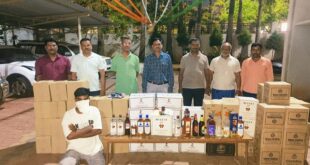 ಬೆಳಗಾವಿ ಅಬಕಾರಿ ಪೊಲೀಸರ ಕಾರ್ಯಾಚರಣೆ: ಗೋವಾ ಮದ್ಯ ವಶ