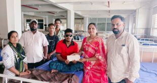 ಕಣ್ಣಿನ ಚಿಕಿತ್ಸೆಗೆ ಮಾಧುರಿ ಜಾಧವ್ ಫೌಂಡೇಶನ್ ಮೂಲಕ ಚೆಕ್ ಹಸ್ತಾಂತರ