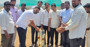 ಕ್ರಿಕೆಟ್ ಪಂದ್ಯಾವಳಿಗೆ ಚನ್ನರಾಜ ಹಟ್ಟಿಹೊಳಿ ಚಾಲನೆ