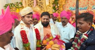 ಯುವ ನಾಯಕ ರಾಹುಲ್ ಜಾರಕಿಹೊಳಿ ಮದುವೆ ಸಮಾರಂಭದಲ್ಲಿ ಭಾಗಿಯಾಗಿ ಶುಭಾಶಯ ಕೋರಿದರು