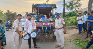 ಬೈಲಹೊಂಗಲ: ಶಬ್ದ ಮಾಲಿನ್ಯಕ್ಕೆ ಕಡಿವಾಣ — ಟ್ರ್ಯಾಕ್ಟರ್‌ಗಳ ಸೌಂಡ್ ಸಿಸ್ಟಮ್ ವಶ