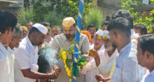 43 ವರ್ಷಗಳ ಬಳಿಕ ಕಂಗ್ರಾಳಿ ಬಿಕೆ ಗ್ರಾಮದಲ್ಲಿ ಶ್ರೀ ಮಹಾಲಕ್ಷ್ಮಿ ದೇವಿ ಜಾತ್ರಾ ಮಹೋತ್ಸವ ದೇವಿಯ ಮಂಟಪ ಸ್ಥಳದಲ್ಲಿ ಚನ್ನರಾಜ ಹಟ್ಟಿಹೊಳಿ ಪೂಜೆ